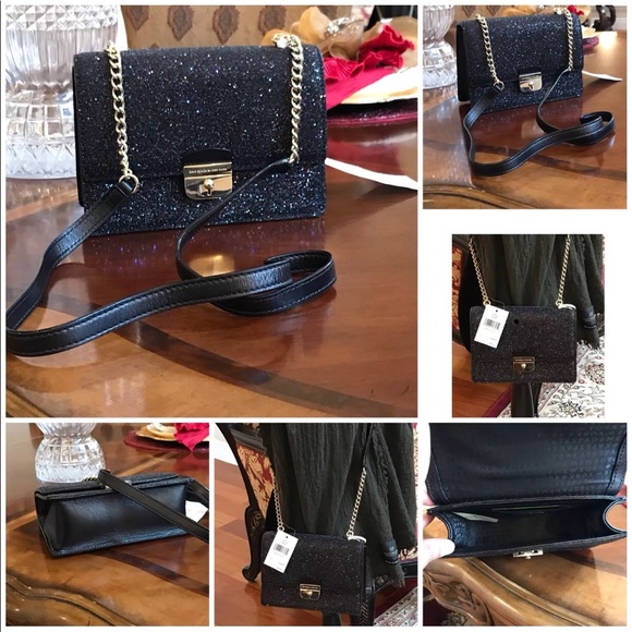 Kate spade sunset lane eden glitter crossbody